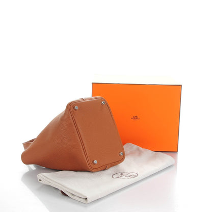 Hermes Taurillon Clemence Picotin Lock 18 PM Gold 4 of 7