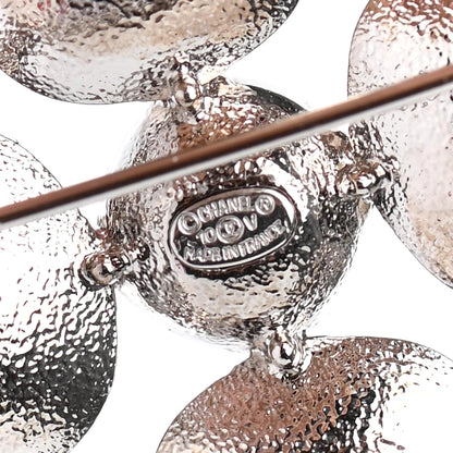 Chanel Crystal Baguette CC Brooch Silver 3 of 3