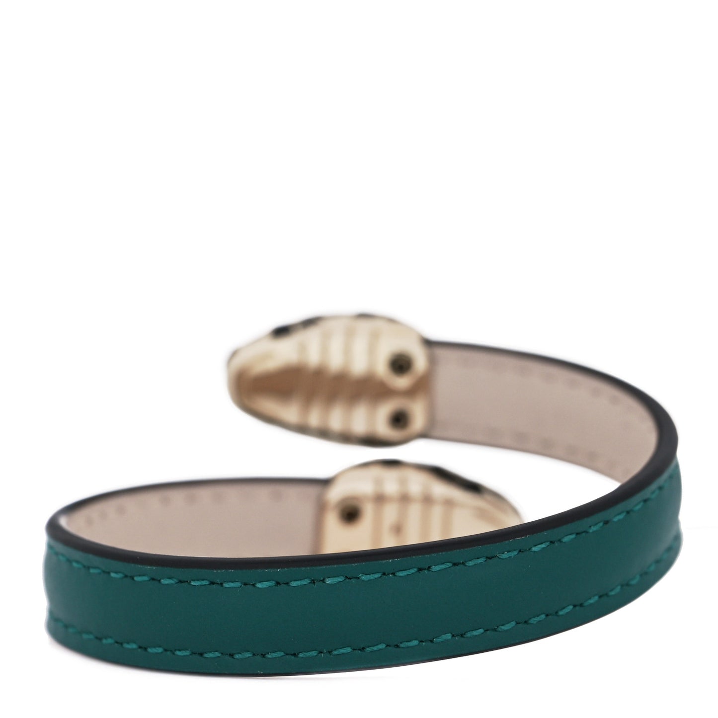 Calfskin Serpenti Forever Bracelet Emerald Green