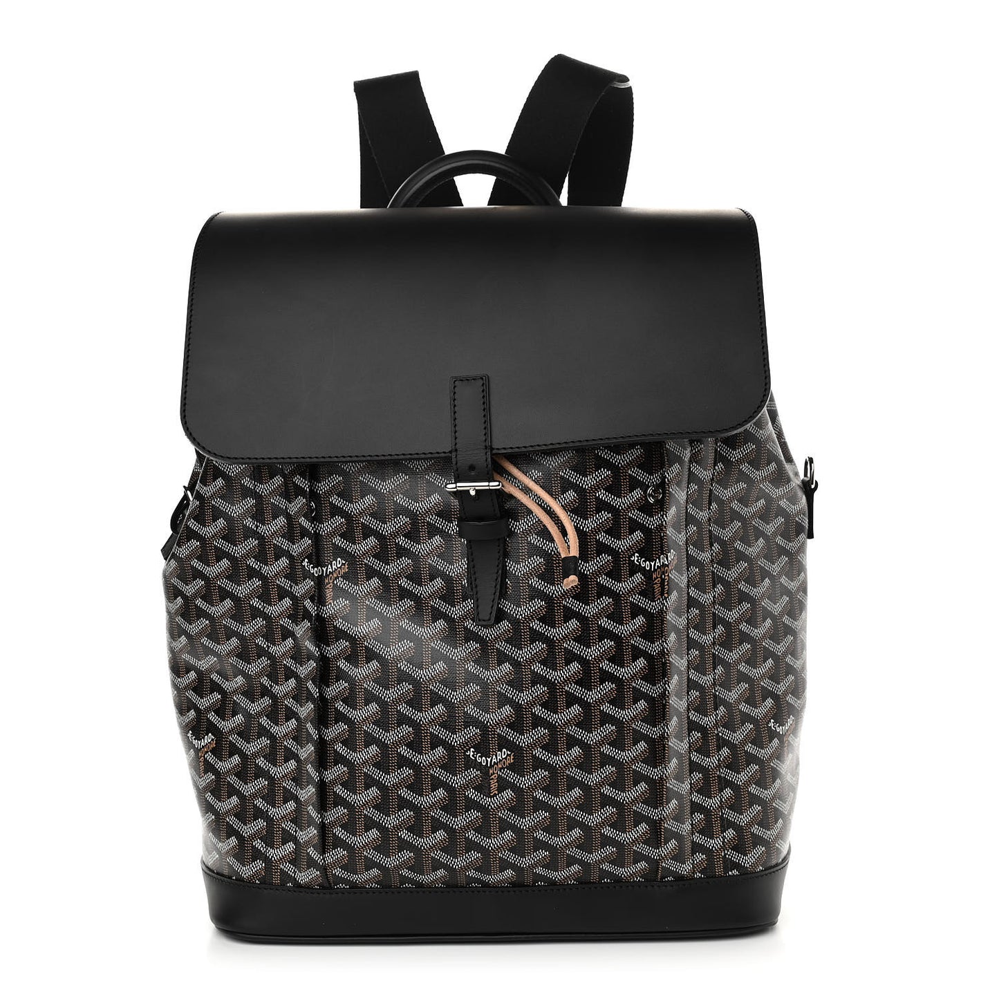 Goyardine Calfskin Alpin MM Backpack Black