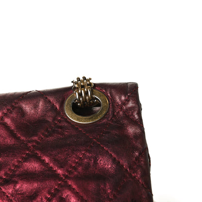 Chanel Metallic Aged Calfskin Quilted 2.55 Reissue 226 Flap Dark Red 16 of 20