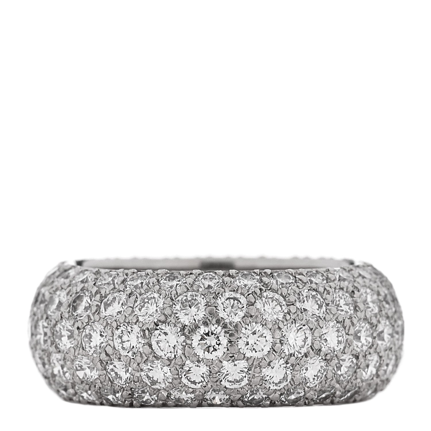 Tiffany Platinum Diamond Five Row Etoile Band Ring 50 5.5 1 of 4