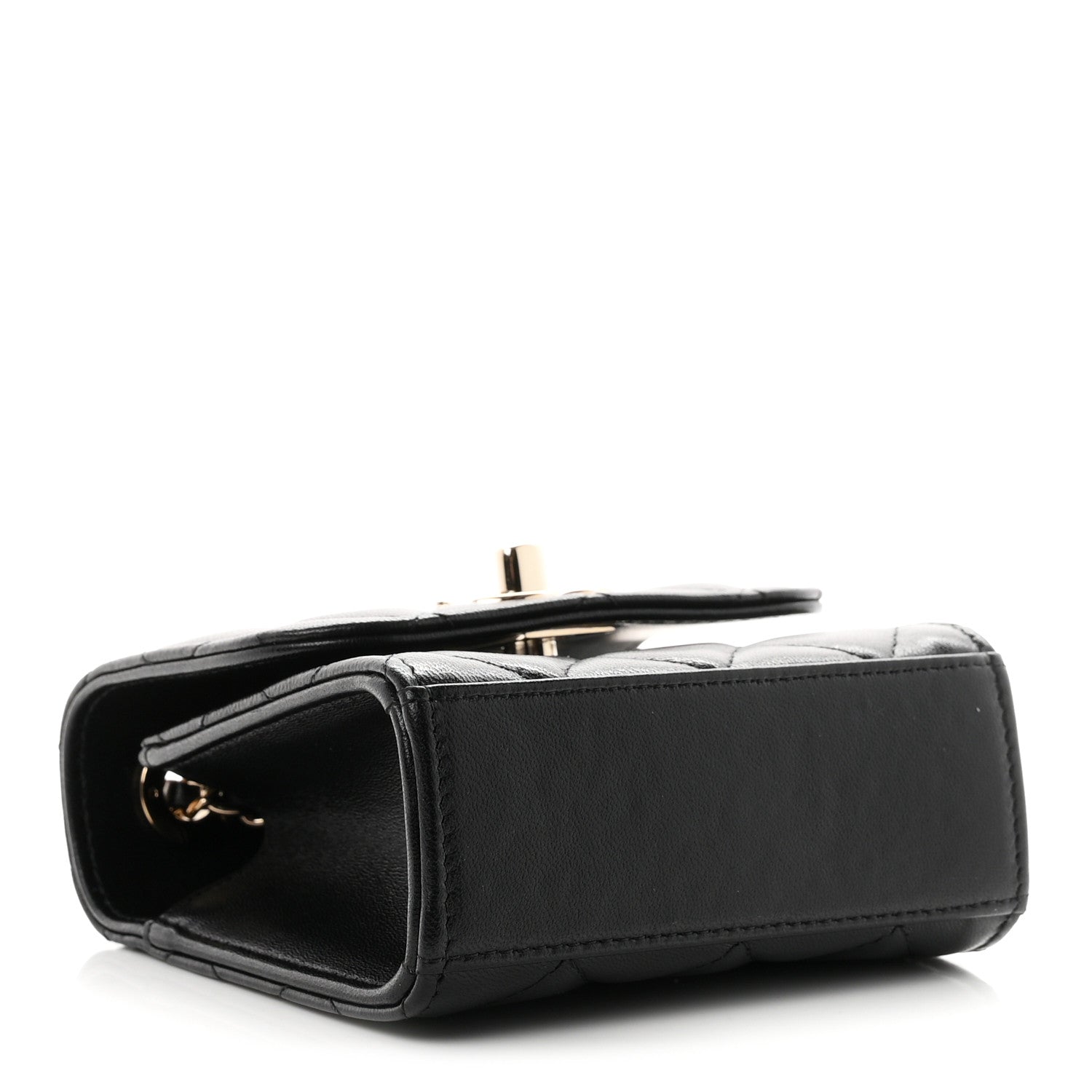 Chanel Lambskin Quilted Mini Trendy CC Chain Wallet Black 4 of 11