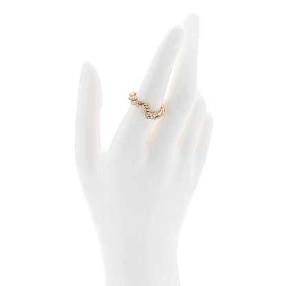 David Yurman 18K Yellow Gold Diamond 5mm Paveflex Band Ring 56 7.5 2 of 5