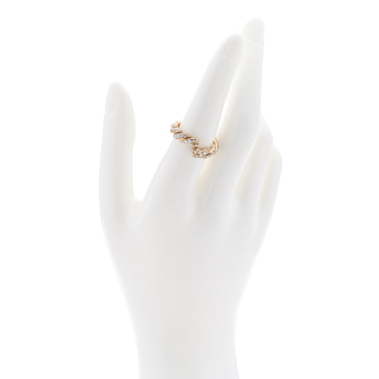 18K Yellow Gold Diamond 5mm Paveflex Band Ring 56 7.5