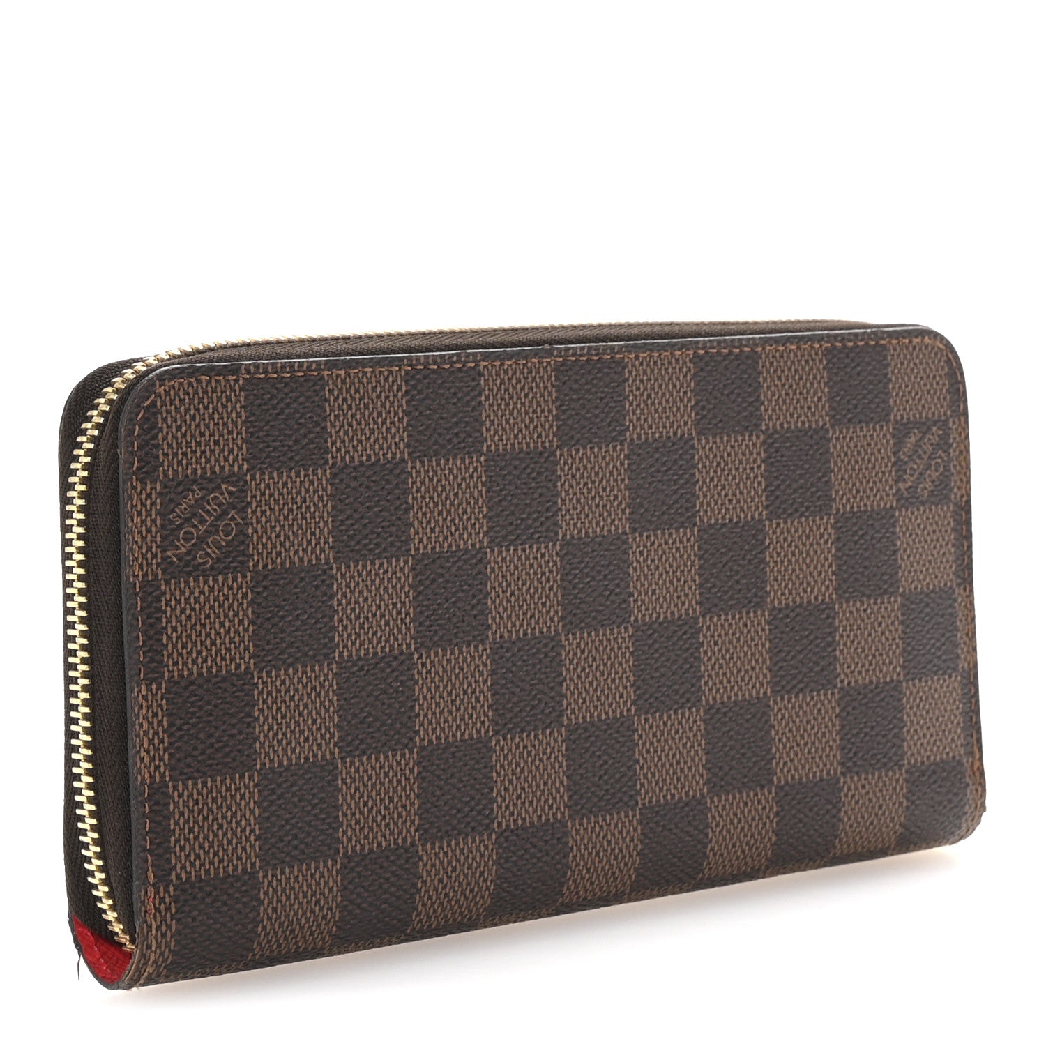 Louis Vuitton Damier Ebene 2016 Christmas Animation Zippy Wallet Rouge 3 of 7