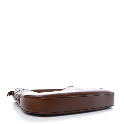 Gucci GG Supreme Monogram Calfskin Web Large Jackie 1961 Hobo Beige Brown Sugar 4 of 5