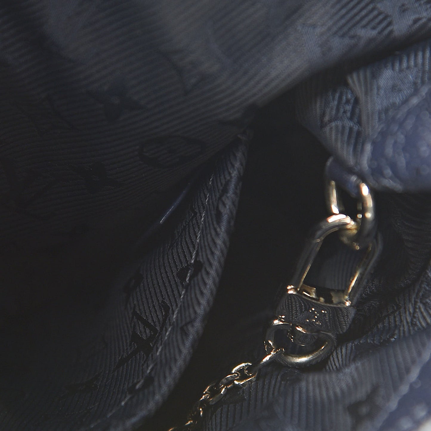 Calfskin Quilted Monogram Altair Clutch Navy