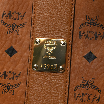 MCM Visetos Medium Liz Reversible Shopper Tote Cognac 17 of 17