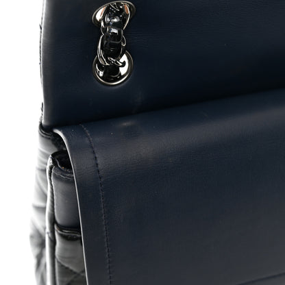 Chanel Patent Quilted Jumbo Double Flap Navy 9 of 11