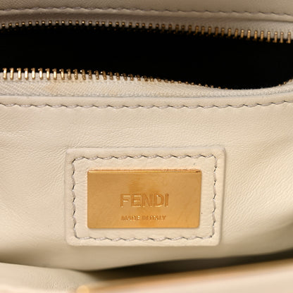 Fendi Nappa Rosebud Mini Peekaboo Iconic Satchel Bianco 6 of 12