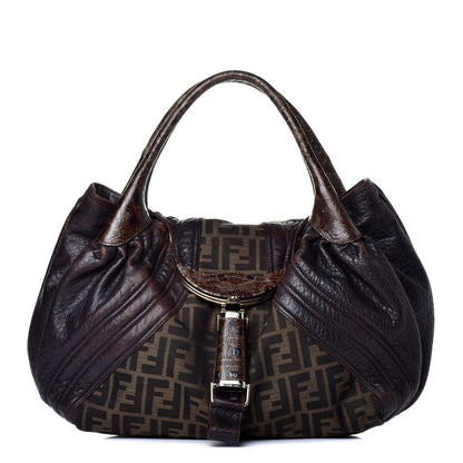 Fendi Zucca Nappa Nuvolata Vitello Tortuga Spy Tobacco Moro 1 of 9