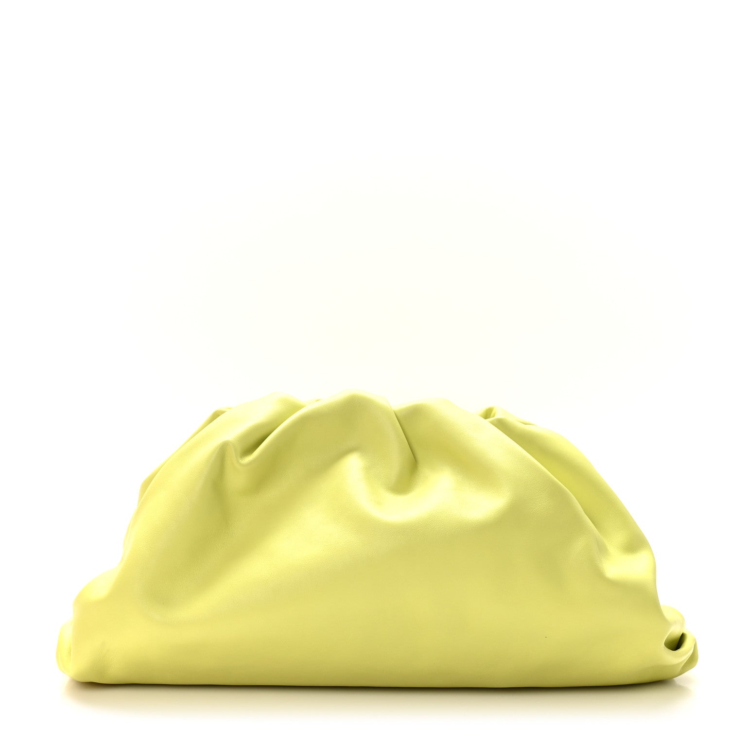 Bottega Veneta Smooth Butter Calf The Pouch Oversized Clutch Kiwi 1 of 9