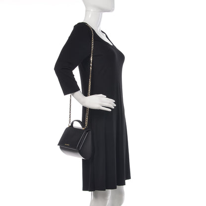 Givenchy Textured Calfskin Mini Pandora Box Chain Crossbody Bag Black 2 of 12
