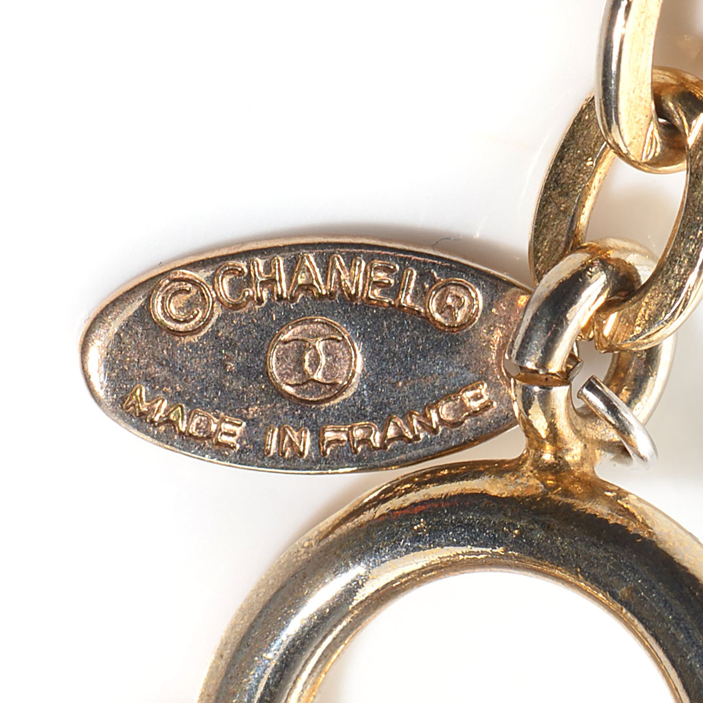 31 Rue Cambon Tag Pendant Necklace Gold