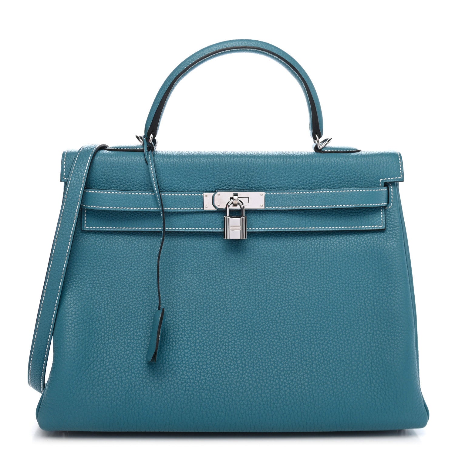 Hermes Togo Kelly Retourne 35 Blue Jean 1 of 10