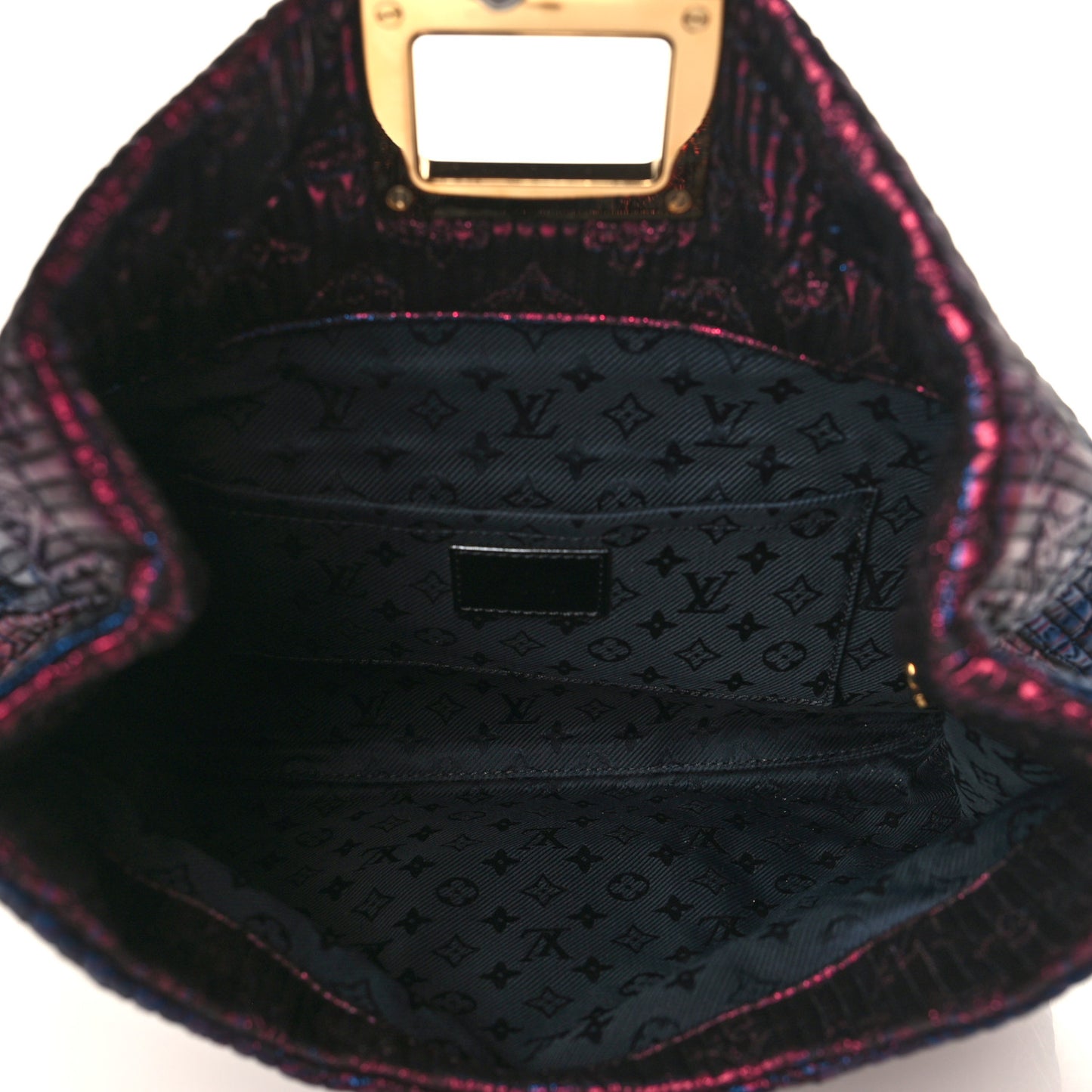 Jacquard Quilted Monogram Altair Clutch Marine