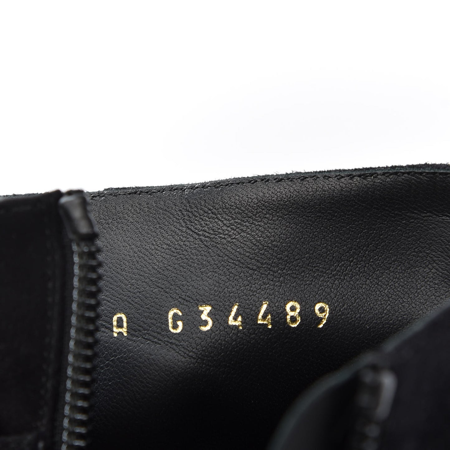 Suede Chain CC Short Boots 41 Black