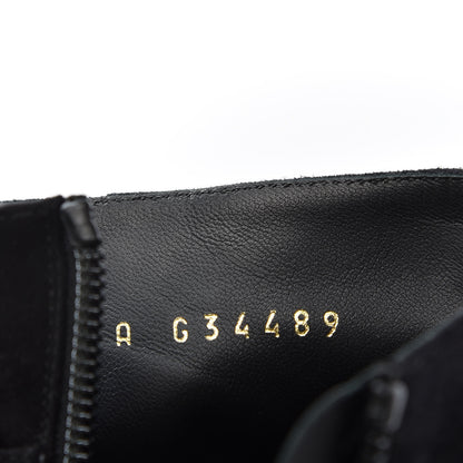 Chanel Suede Chain CC Short Boots 41 Black 10 of 10