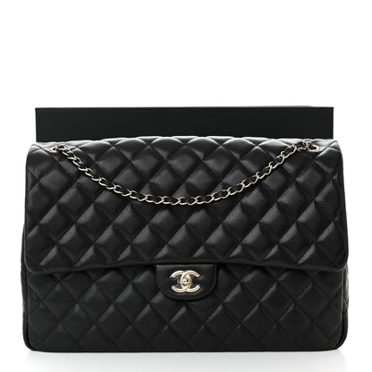 Chanel Caviar Quilted XXL Travel Flap Bag Black 11 of 11