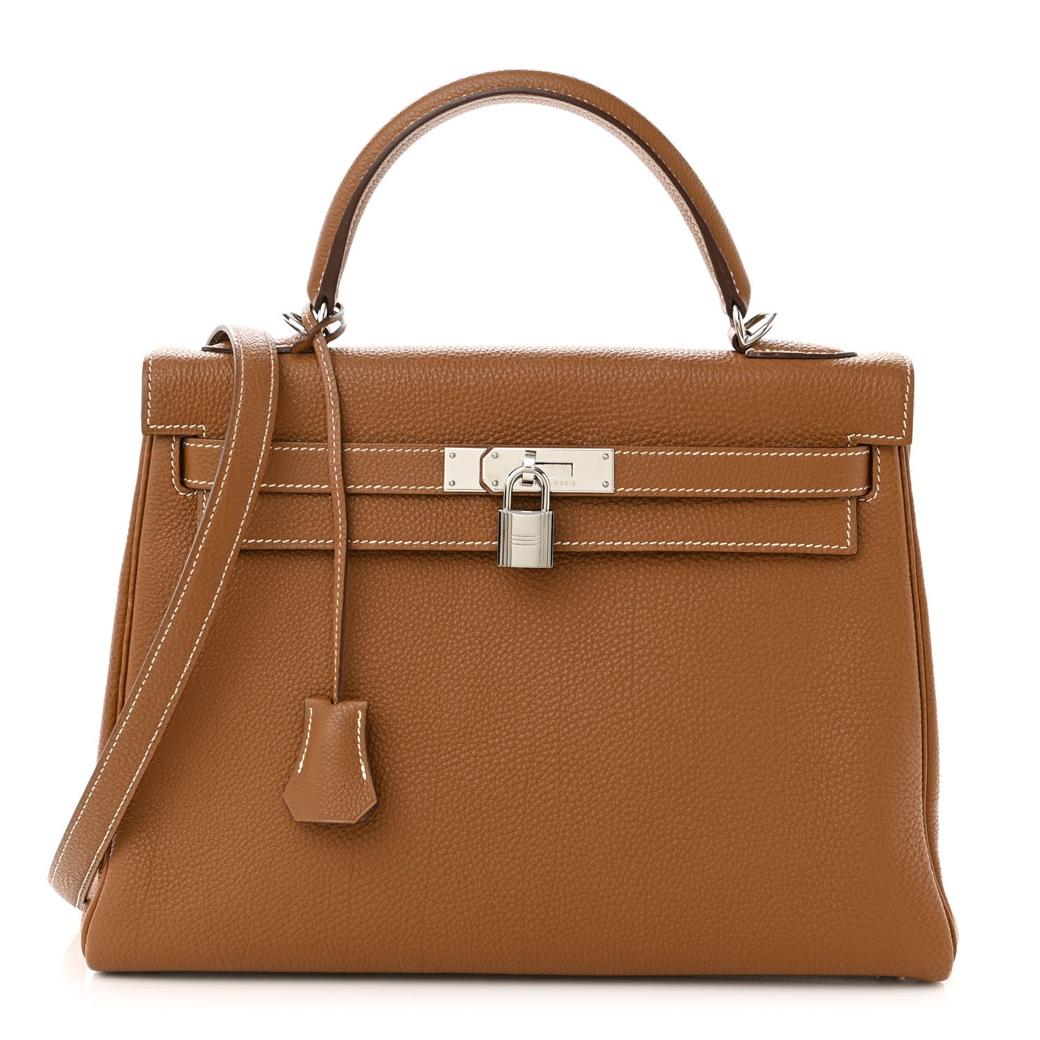 Hermes Togo Kelly Retourne 32 Gold 1 of 9