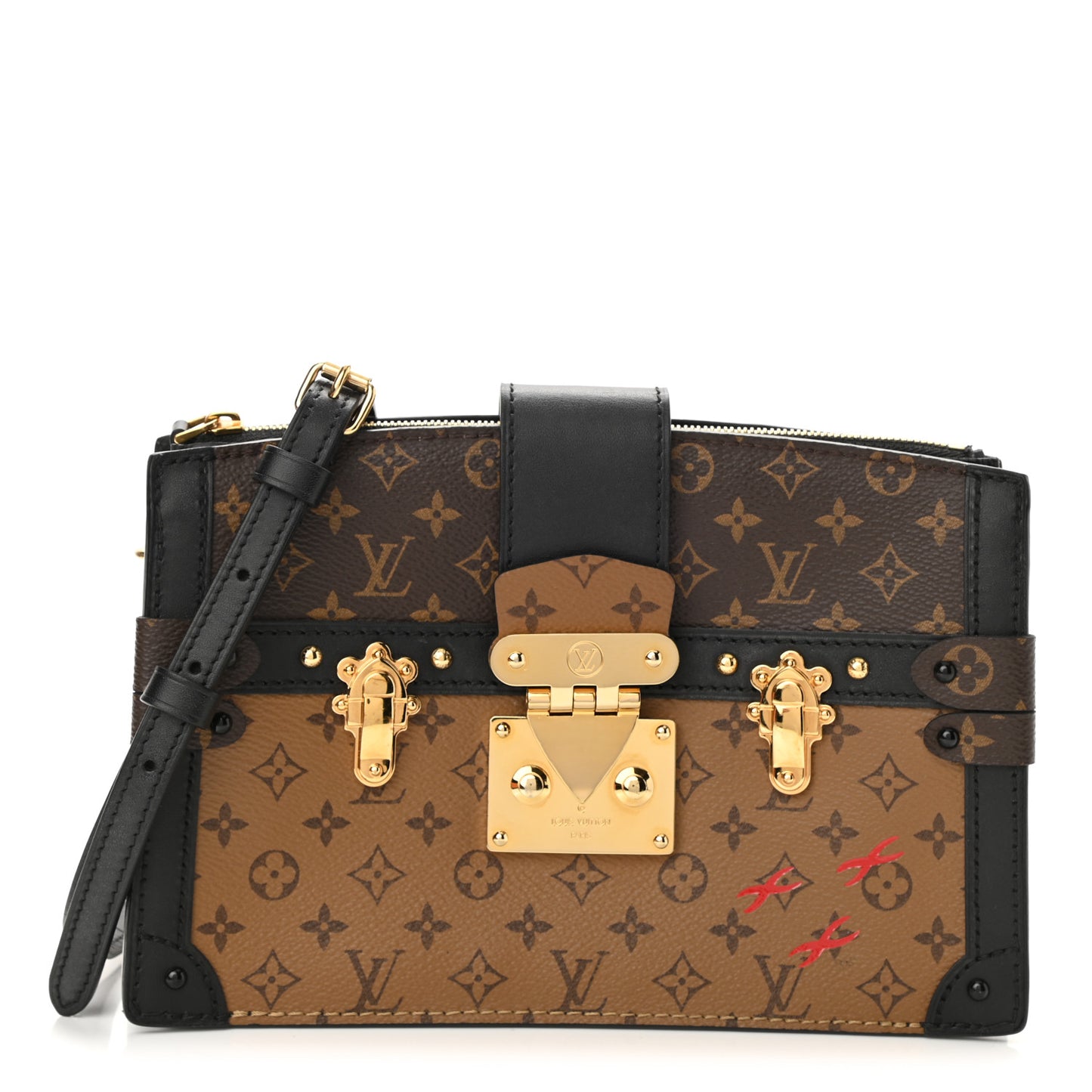 Reverse Monogram Trunk Clutch
