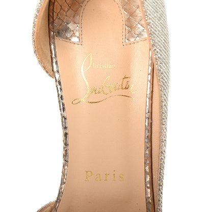 Christian Louboutin Glitter Luminor Iriza 100 Pumps 39.5 Gold 7 of 7