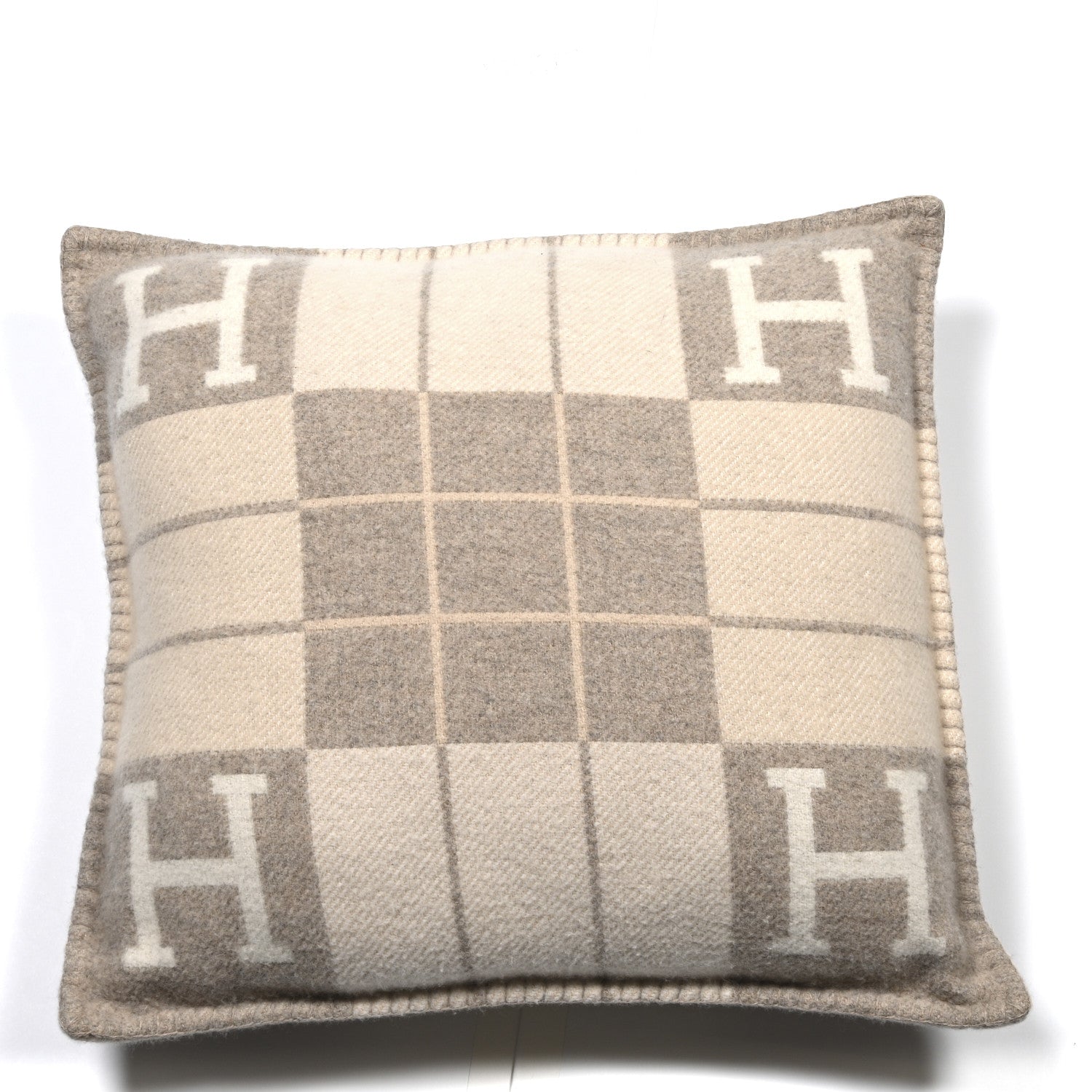 Hermes Wool Cashmere Avalon III Pillow PM Coco Camomille 1 of 2