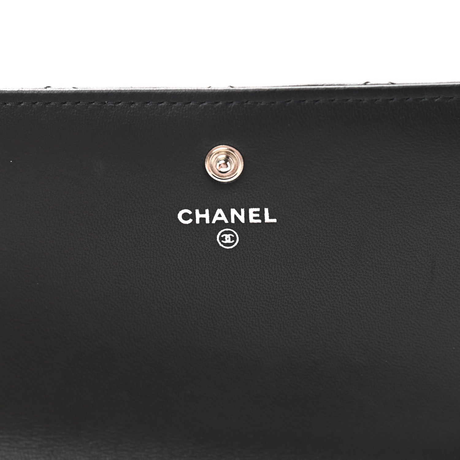 Chanel Lambskin Quilted Large Coco Boy Gusset Flap Wallet Black 12 of 18