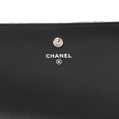 Chanel Lambskin Quilted Large Coco Boy Gusset Flap Wallet Black 12 of 18