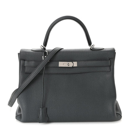 Hermes Togo Kelly Retourne 35 Bleu Orage 1 of 9