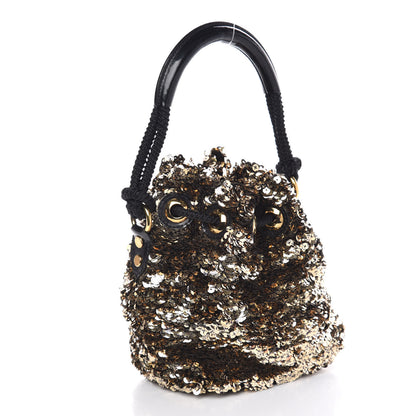 Louis Vuitton Sequin Mini Noe Rococo Gold 3 of 11