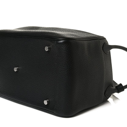 Hermes Taurillon Clemence Lindy 30 Black 9 of 15