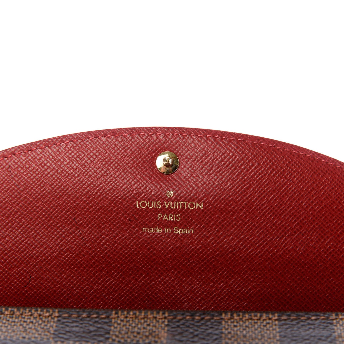 Damier Ebene Caissa Wallet Cherry