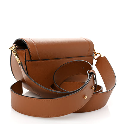 Versace Grained Calfskin La Medusa Small Shoulder Bag Brown 3 of 9