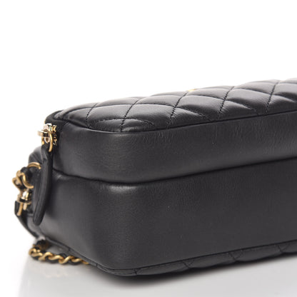 Chanel Calfskin Quilted Day Trips Camera Case Black 8 of 10