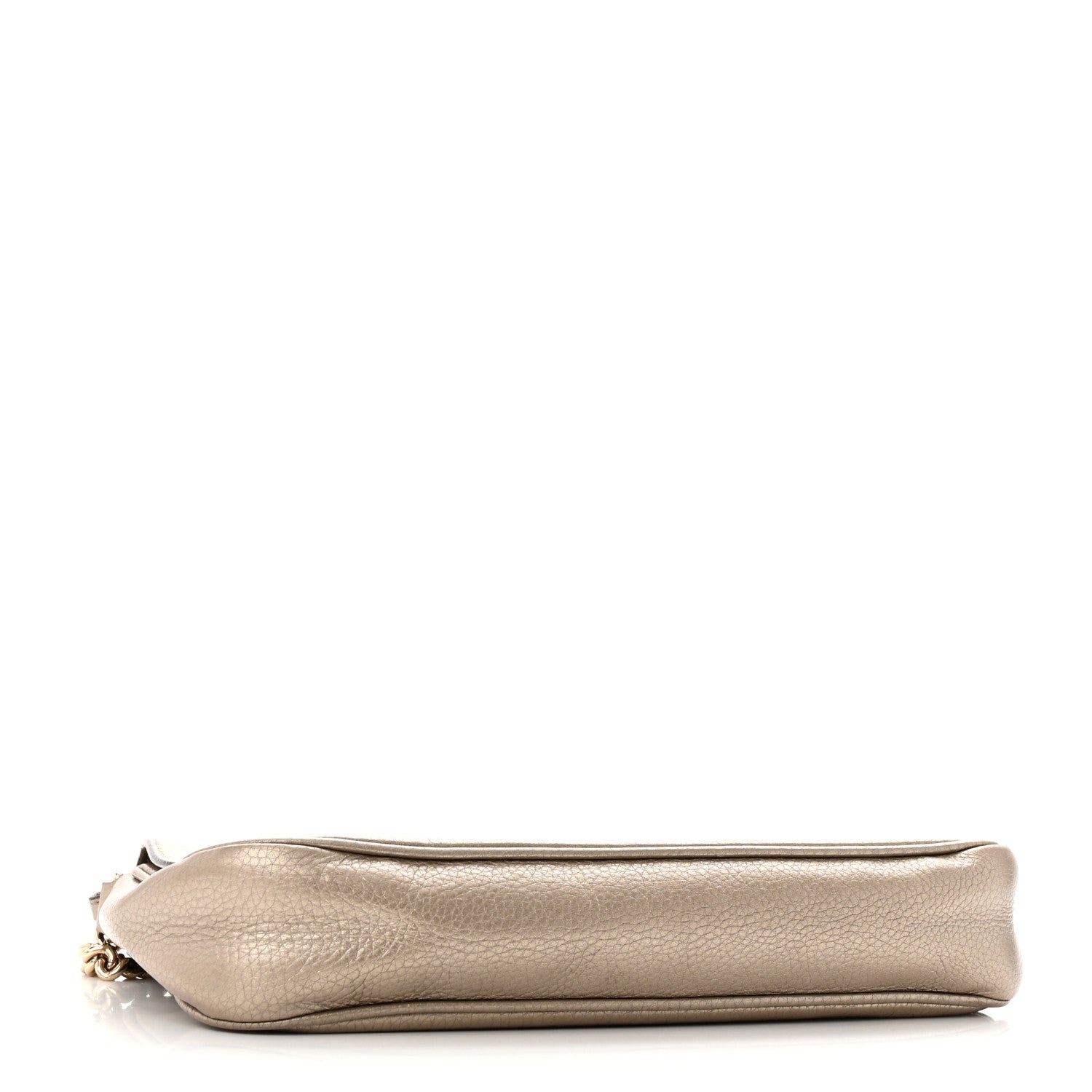 Gucci Metallic Cellarius Calfskin Medium Soho Flap Crossbody New Golden Beige 4 of 11
