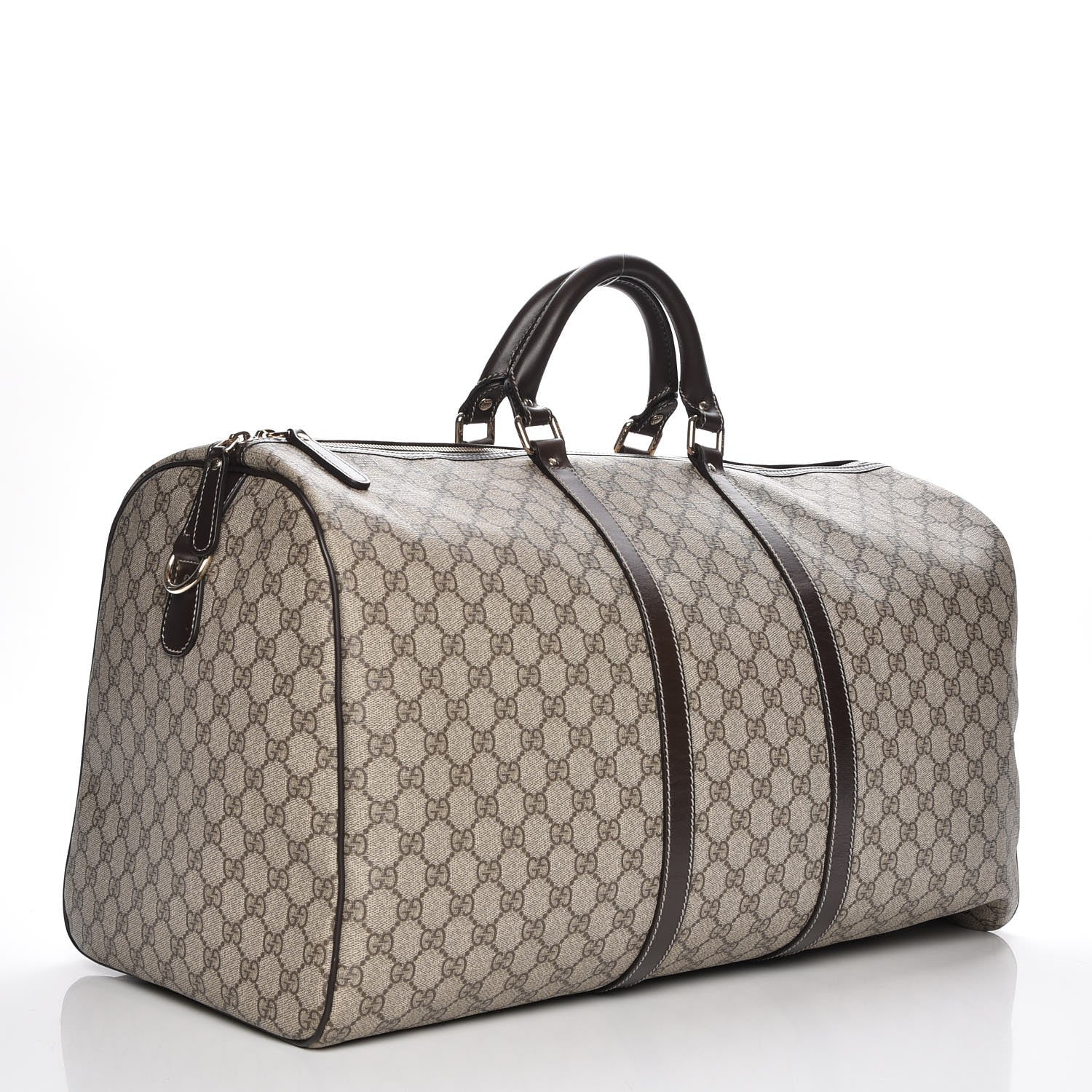 Gucci GG Plus Monogram Large Carry On Duffle Bag Brown 3 of 7