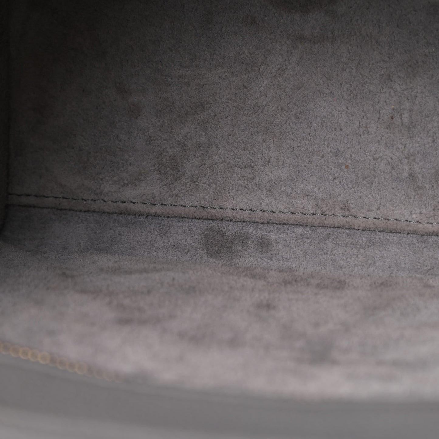 Baby Drummed Calfskin Nano Luggage Kohl