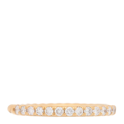 David Yurman 18K Yellow Gold Diamond 2mm Cable Collectibles Band Ring 53 6.5 1 of 4