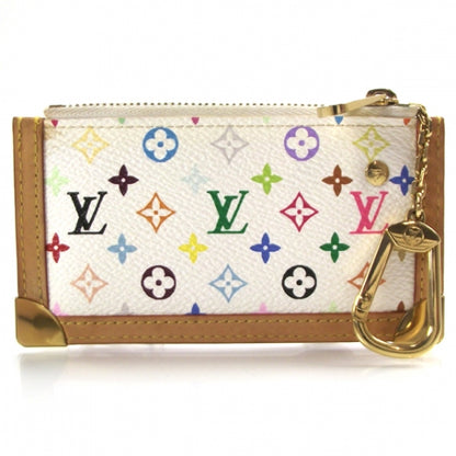 Louis Vuitton Monogram Multicolor Key Pouch White 2 of 7