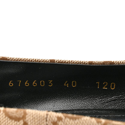 Balenciaga X GUCCI GG Monogram Square Knife 80mm Pumps 40 Beige Ebony 8 of 10