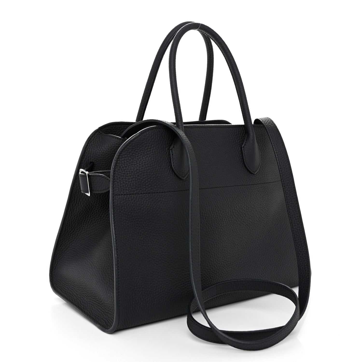 The Row Matte Grained Calfskin Soft Margaux 12 Marine 3 of 9