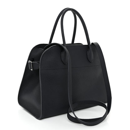 The Row Matte Grained Calfskin Soft Margaux 12 Marine 3 of 9