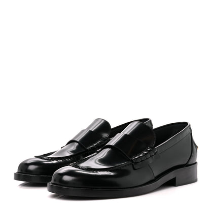 Chanel Shiny Calfskin Logo Loafers 39 Black 3 of 11