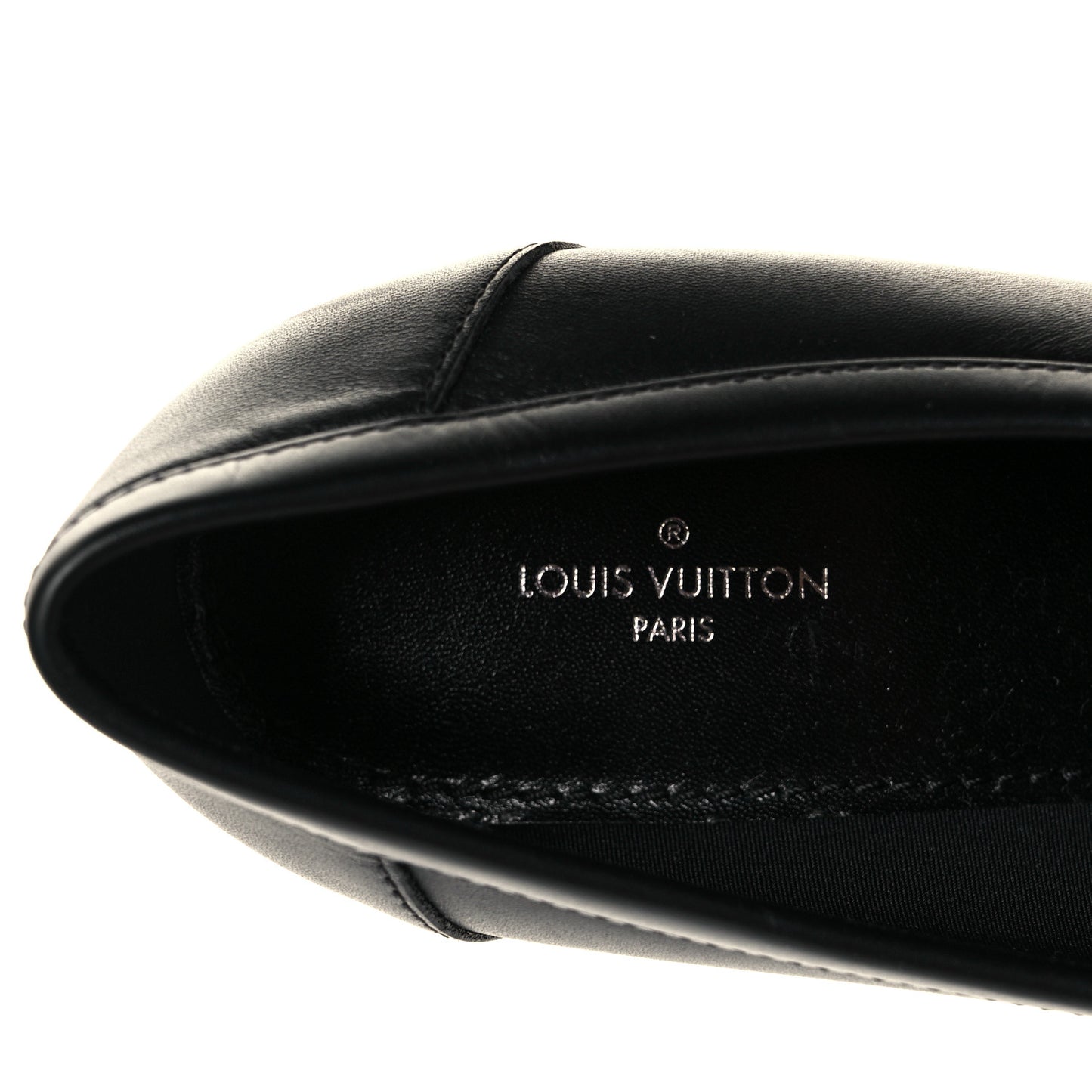Monogram Calfskin Academy Loafers Pumps 37.5 Black