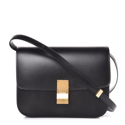 Celine Box Calfskin Medium Classic Box Flap Bag Black 1 of 9