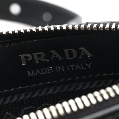 Prada Soft Calfskin Impunture Diagramme Belt Bag Black 7 of 10