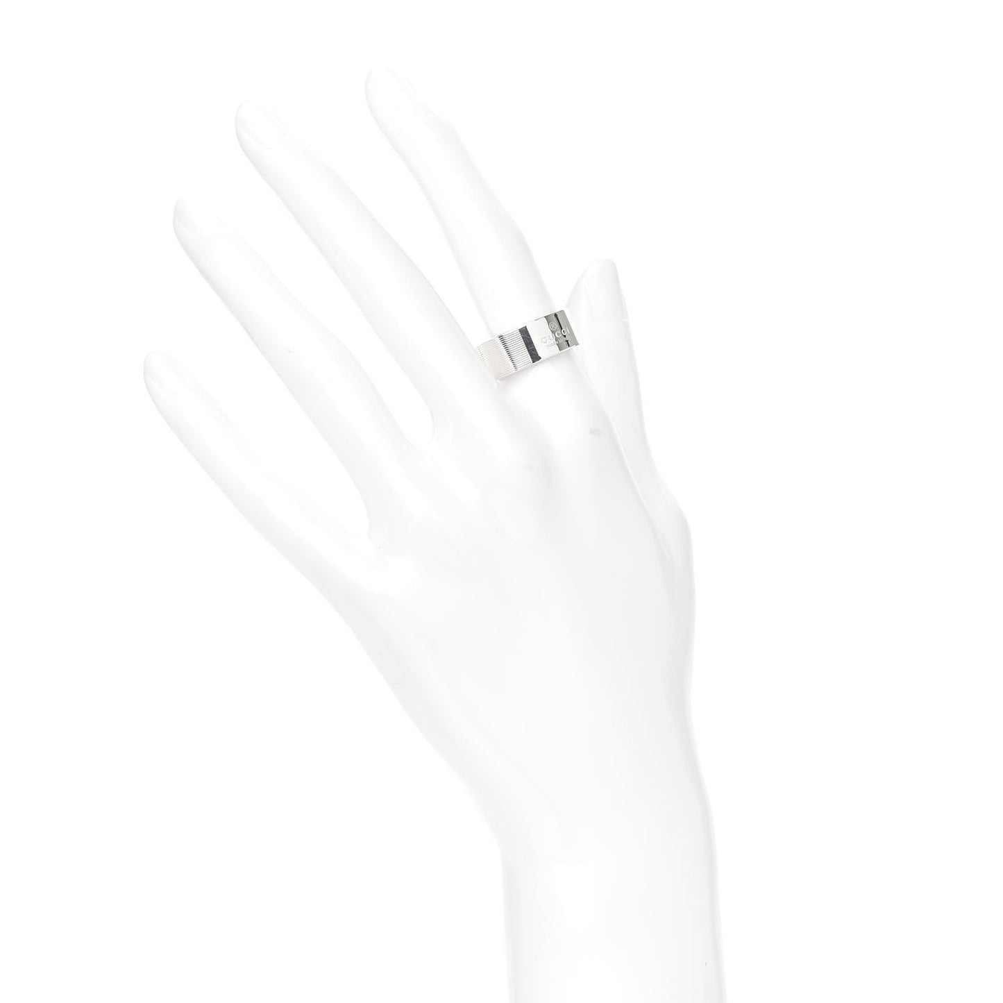 Sterling Silver 8mm Signature Band Ring 52 6