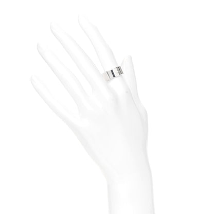 Gucci Sterling Silver 8mm Signature Band Ring 52 6 2 of 6